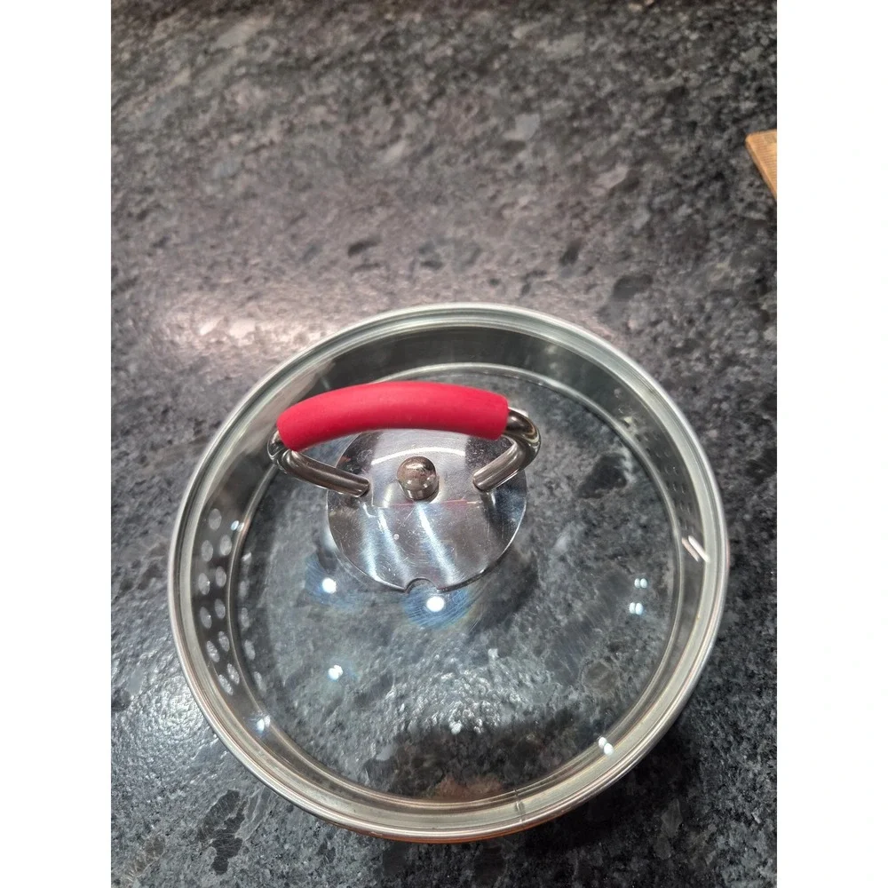 KitchenAid Replacement Glass Saucepan Lid with Straining Holes 6 Inch
